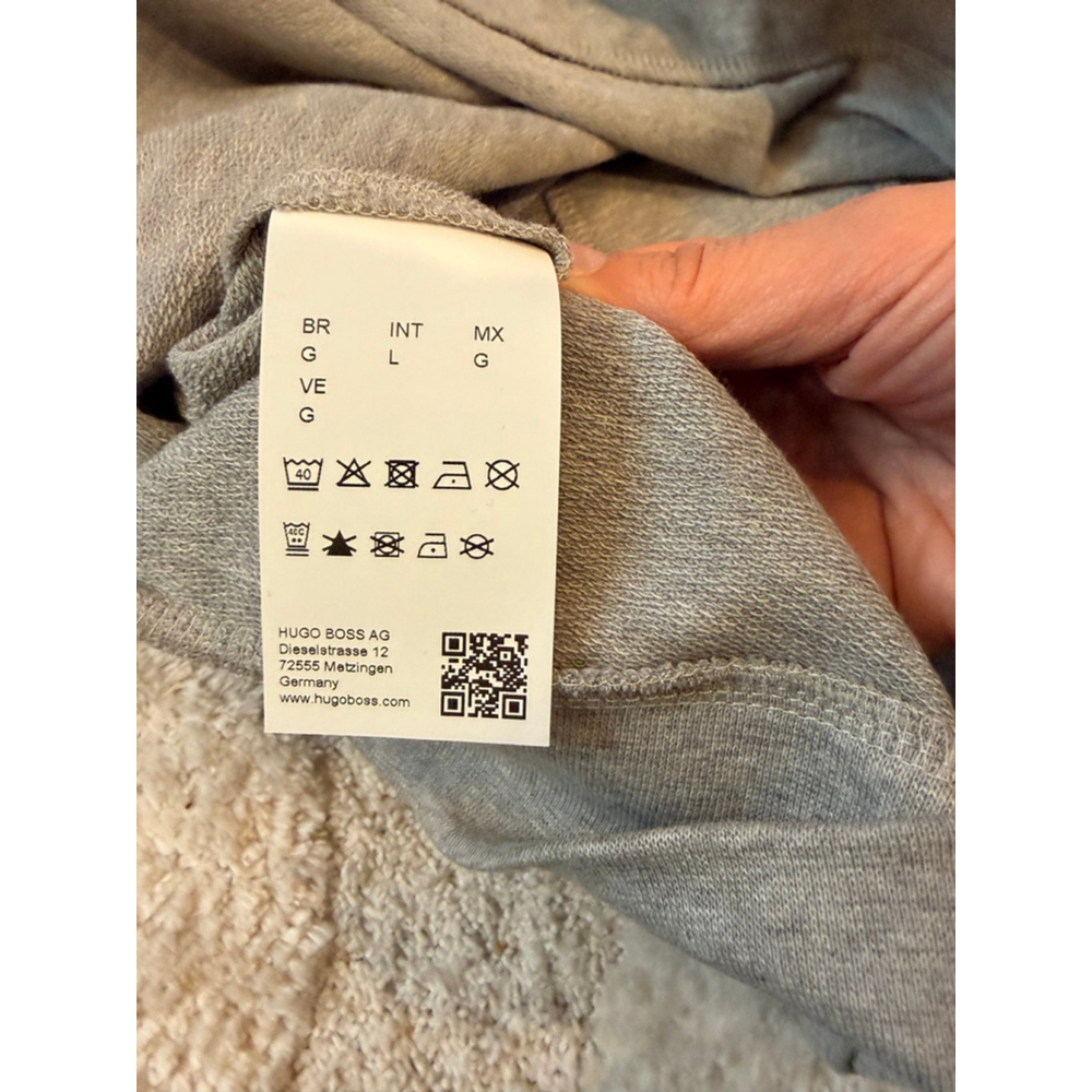 BOSS Authentic Full Zip Hoodie Gray Large NWT🛍️ - Picture 5 of 7